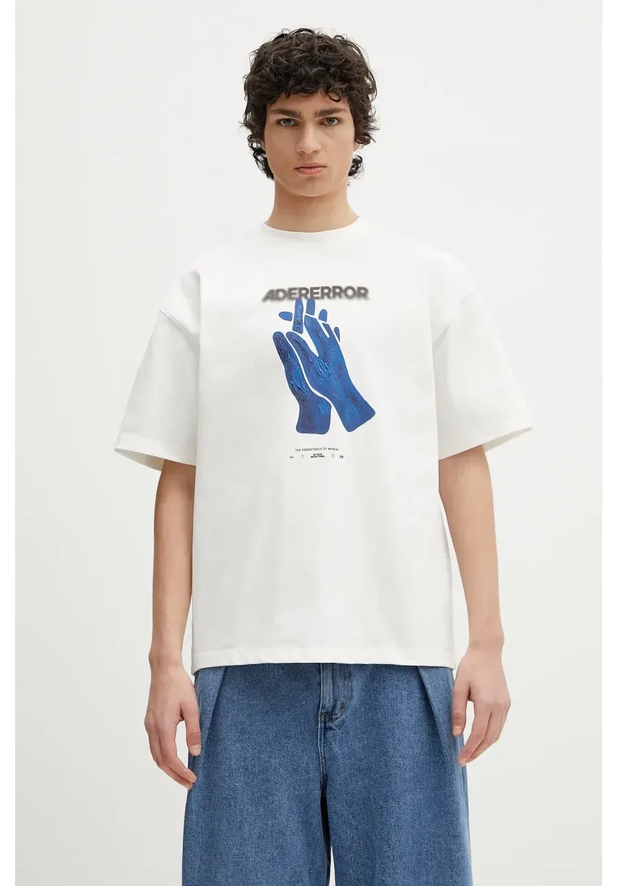 obrazek 1 Ader Error t-shirt Apparel-Top męski kolor biały z nadrukiem BO01SSTS0114OW