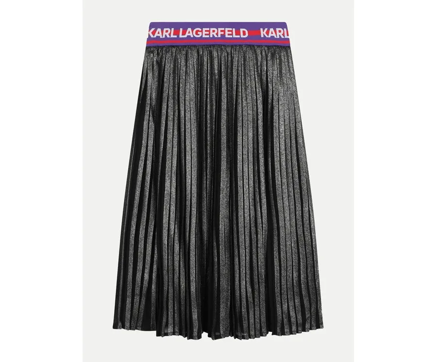 obrazek 1 Karl Lagerfeld Kids Spódnica plisowana Z30196 S Szary Regular Fit