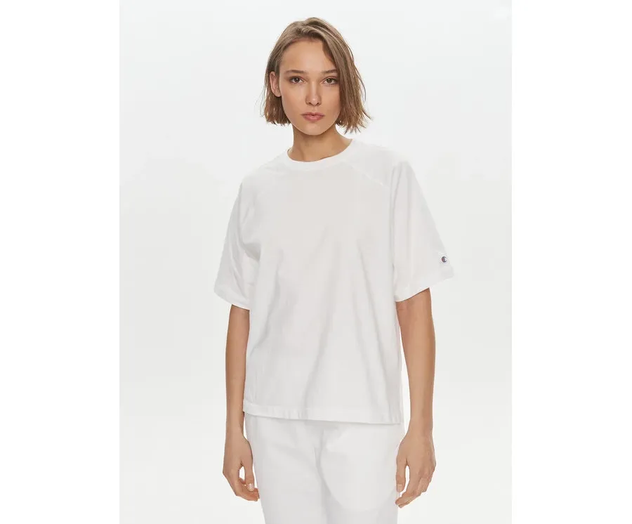 obrazek 1 Champion T-Shirt 117351 Biały Relaxed Fit