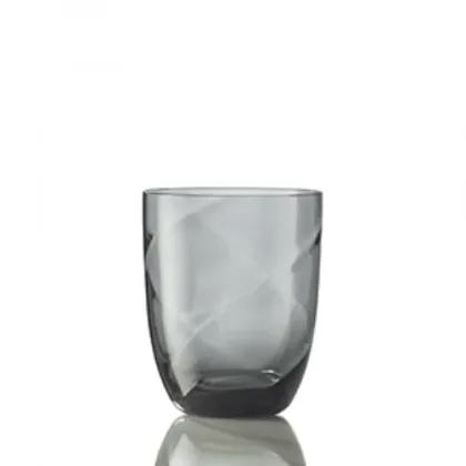Zdjęcie Wyjątkowa szara szklanka do wody włoskie szkło Murano