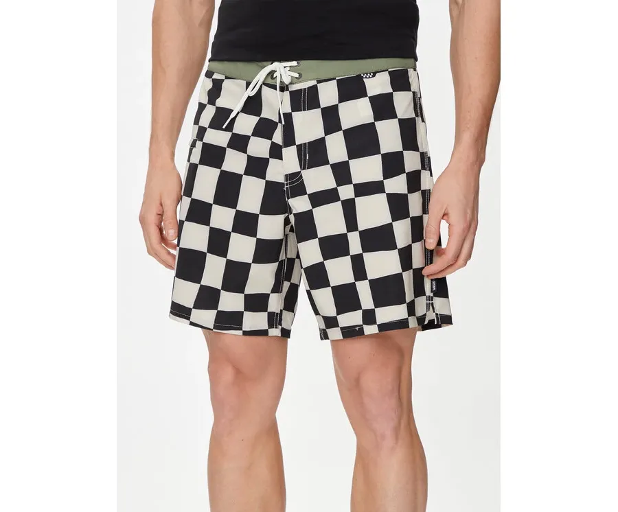 obrazek 1 Vans Szorty kąpielowe Mte The Daily Check Boardshort VN0007XS Écru Regular Fit