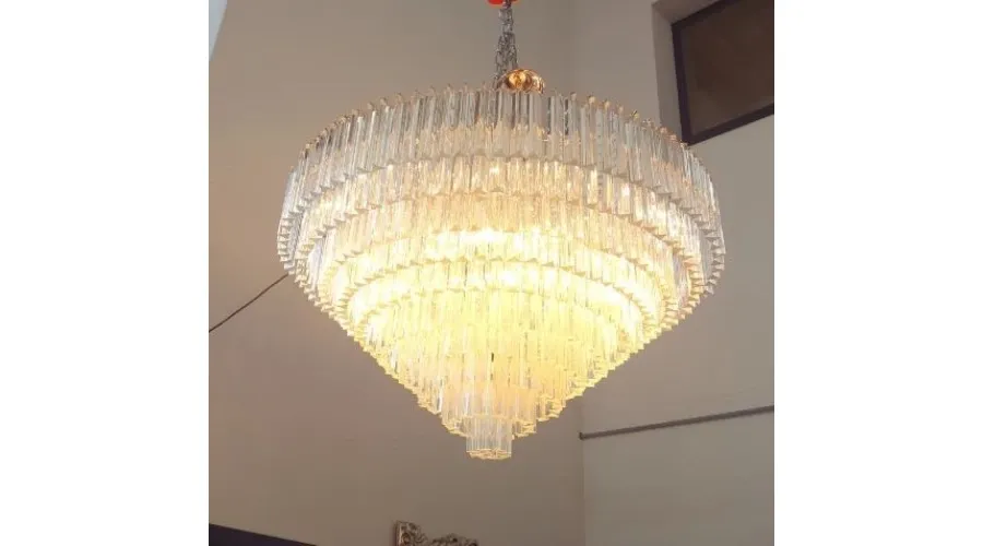 obrazek 2 Piękny stylowy żyrandol z przezroczystego szkła Murano - Il Paralume Marina