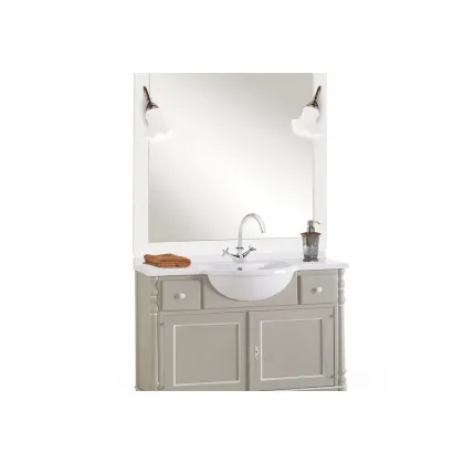 Zdjęcie Włoski blat z marmuru mineralnego z umywalką do mebli łazienkowych - Zanini