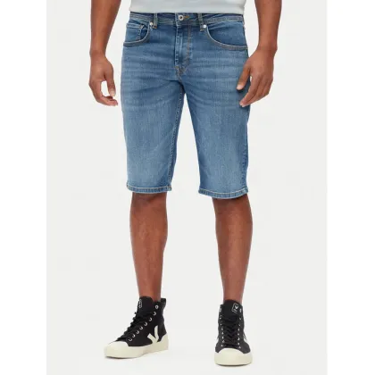 Zdjęcie Pepe Jeans Szorty jeansowe Cash PM801081 Niebieski Straight Fit