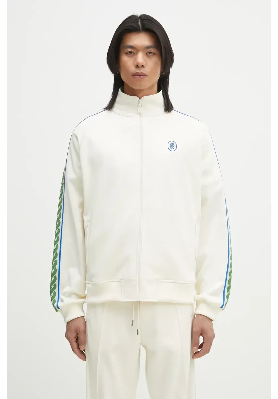 obrazek 1 Drôle de Monsieur bluza La Track jacket Tresse męska kolor beżowy z aplikacją G-SJ007-PL135-OW