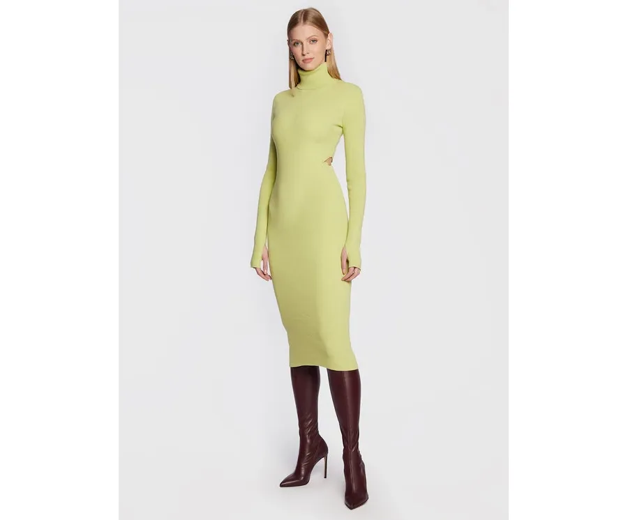 obrazek 1 Herskind Sukienka dzianinowa Fabienne 4630853 Zielony Slim Fit