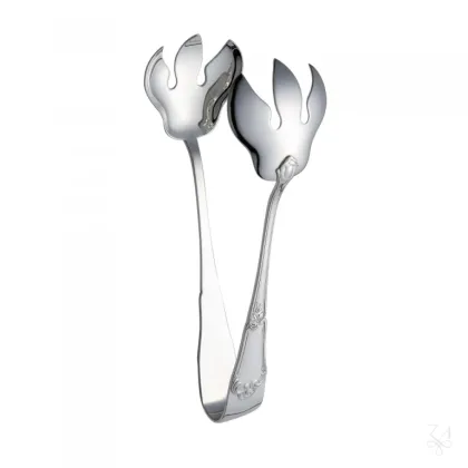 Zdjęcie Piękne stylowe srebrne szczypce do chleba - Zaramella Argenti