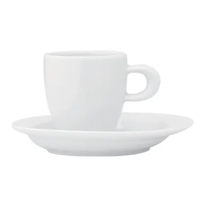 Zdjęcie Filiżanka do kawy ze spodkiem z porcelany z kolekcji Organic White inspirowanej cechami natury - Vista Alegre