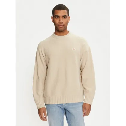 Zdjęcie Calvin Klein Jeans Sweter J30J326202 Beżowy Boxy Fit
