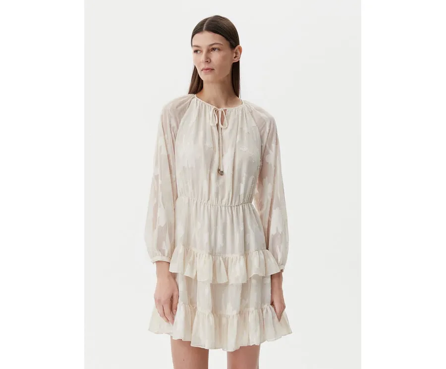 obrazek 1 Liu Jo Sukienka letnia WA5321 T4304 Écru Regular Fit