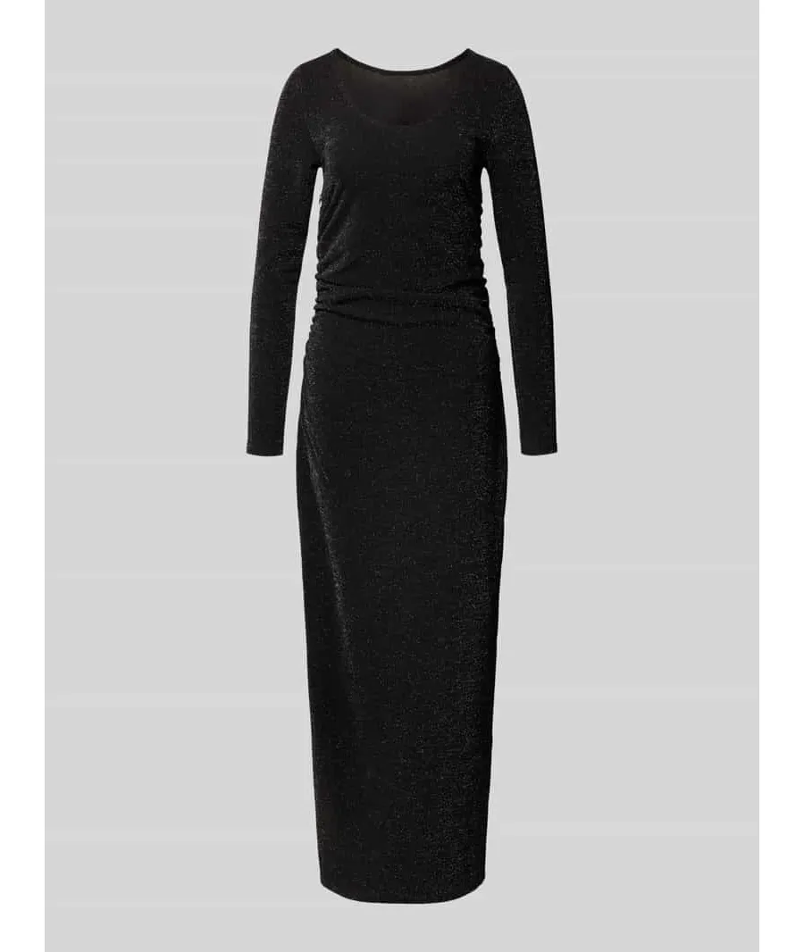 obrazek 1 Długa sukienka z bocznymi marszczeniami model ‘MARWA’