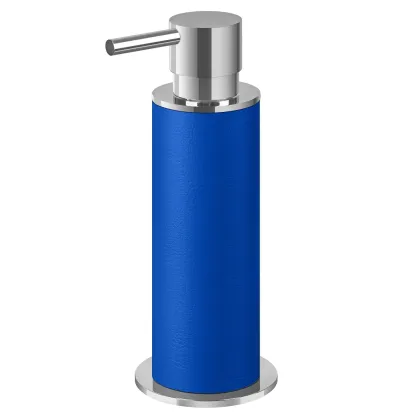 Picture A unique dispenser Ø7xH19 cm in Majorelle blue
