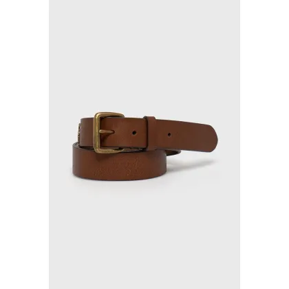 Zdjęcie Polo Ralph Lauren Pasek skórzany 405826042002 męski kolor brązowy