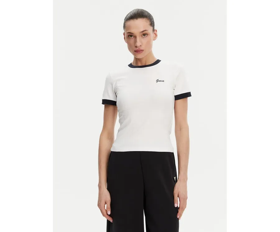 obrazek 1 Guess T-Shirt V5GP08 KCRN2 Biały Regular Fit