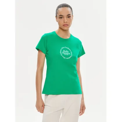 Zdjęcie Helly Hansen T-Shirt W Core Graphic T-Shirt 54080 Zielony Regular Fit