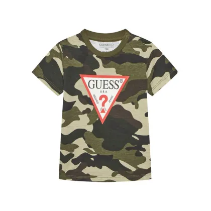 Zdjęcie Guess T-Shirt N5YI04 K8HM4 Zielony Regular Fit