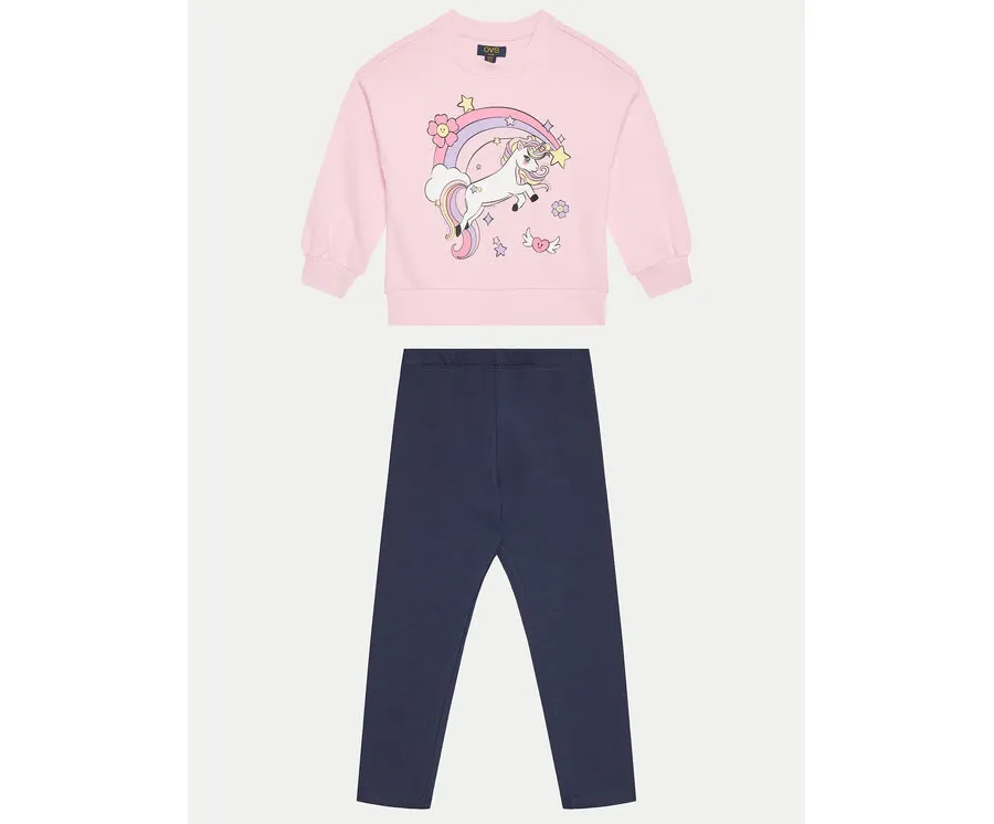 obrazek 1 OVS Komplet bluza i legginsy 2122602 Różowy Regular Fit