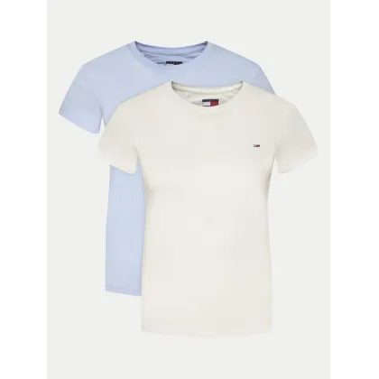 Zdjęcie Tommy Jeans Komplet 2 t-shirtów DW0DW21366 Kolorowy Slim Fit