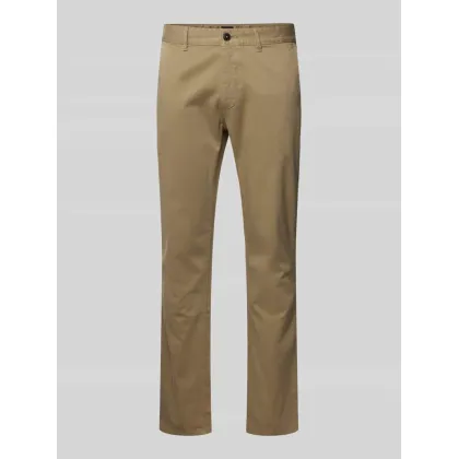 Zdjęcie Chinosy o kroju slim fit z wpuszczanymi kieszeniami w stylu francuskim