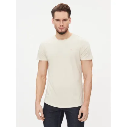 Zdjęcie Tommy Jeans T-Shirt Jaspe DM0DM09586 Beżowy Slim Fit