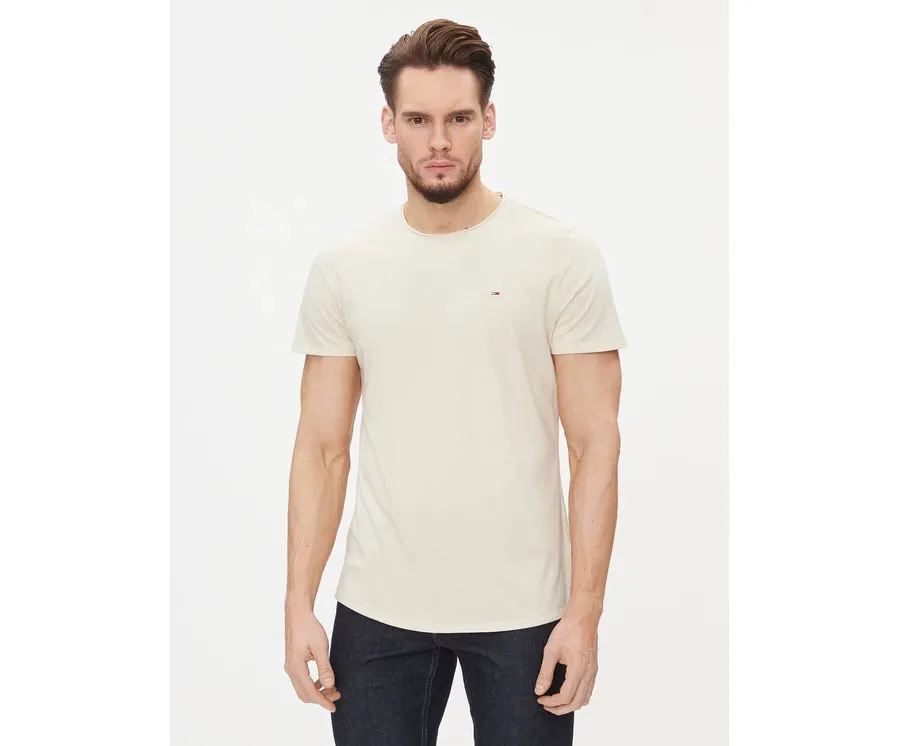obrazek 1 Tommy Jeans T-Shirt Jaspe DM0DM09586 Beżowy Slim Fit