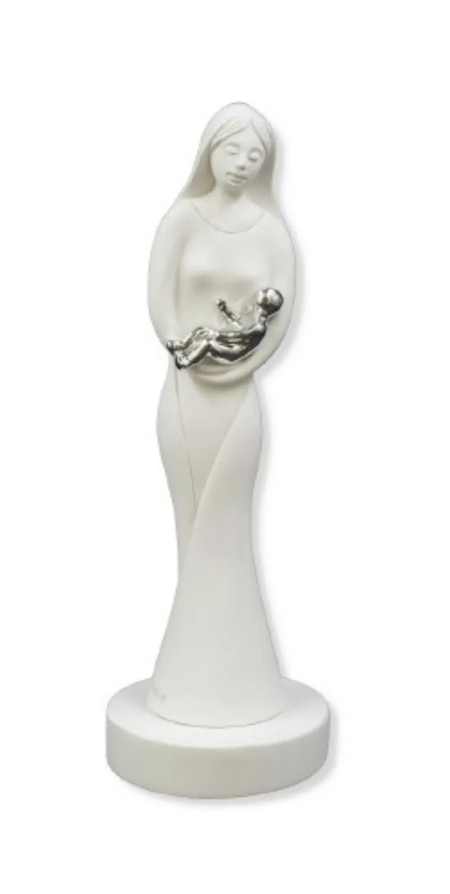 obrazek 1 Piękna rzeźba kobiety z niemowlęciem symbolizująca macierzyństwo