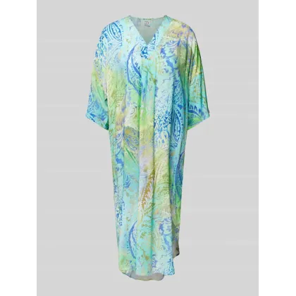 Zdjęcie Sukienka midi z wiskozy ze wzorem na całej powierzchni