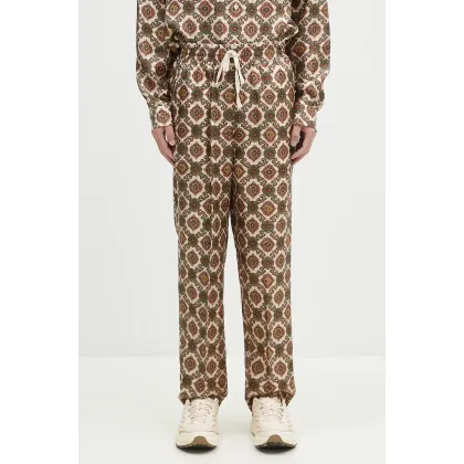 Zdjęcie Drôle de Monsieur spodnie jedwabne Le Pantalon Renzo kolor beżowy proste E-BP152-SE006-BG