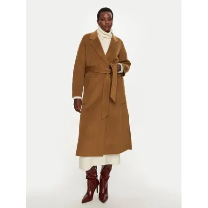 Zdjęcie IVY OAK Płaszcz wełniany Celia IO111046 Brązowy Loose Fit