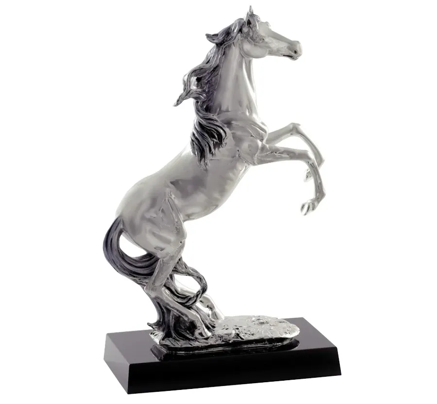 picture 1 Unusual statuette with a horse - Astra Argenti
