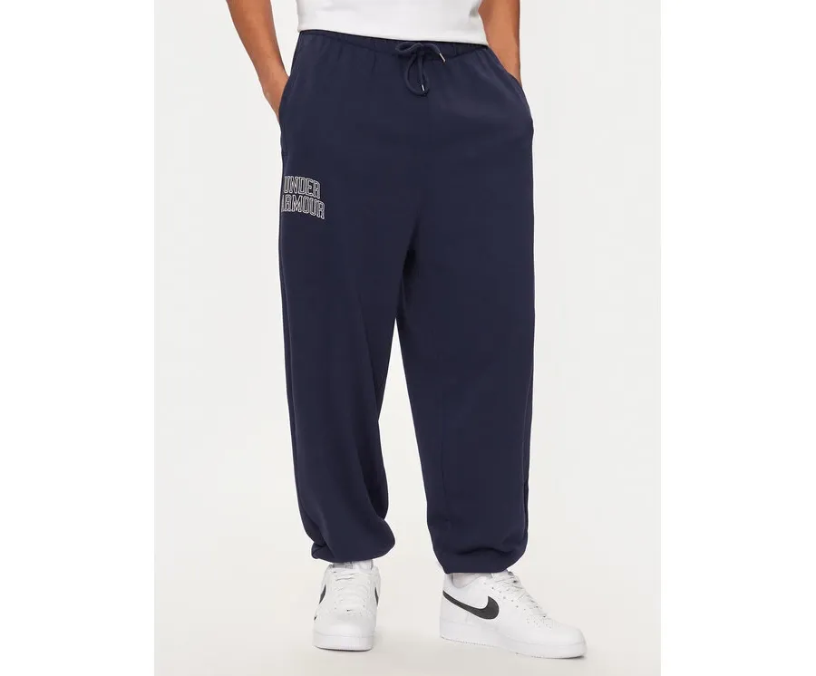 obrazek 1 Under Armour Spodnie dresowe UA Icon 1386551 Granatowy Loose Fit