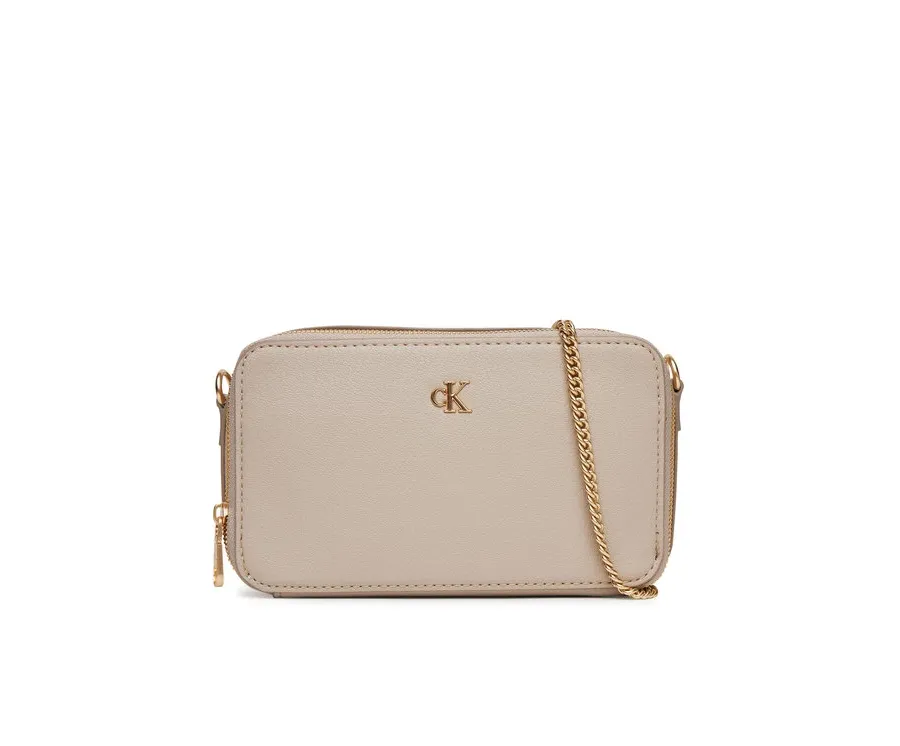 obrazek 1 Calvin Klein Torebka Minimal Mono Camera Bag LV04K1086G Beżowy