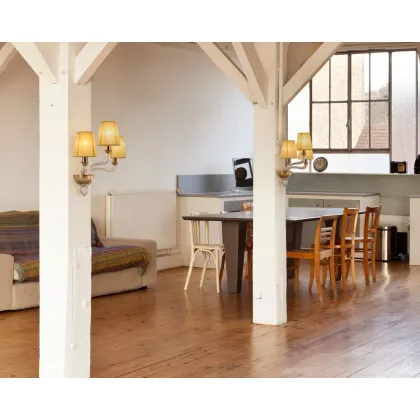 Zdjęcie Włoski unikatowy kinkiet ze szkła murano - wykonany ręcznie