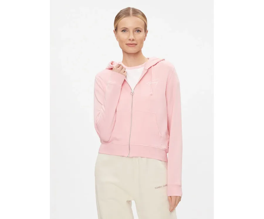 obrazek 1 Tommy Jeans Bluza Signature DW0DW17338 Różowy Regular Fit