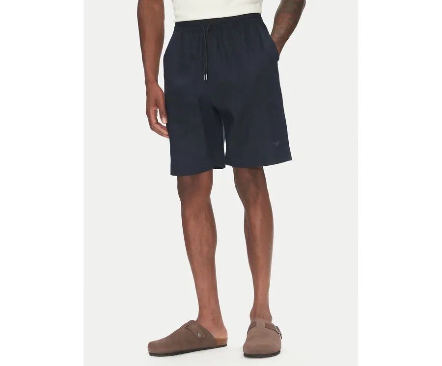 obrazek 1 Emporio Armani Szorty materiałowe EM000681 AF12356 UB102 Granatowy Regular Fit
