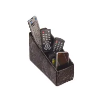 Picture Unique box for remote controls - natural leather - Absolute Breton