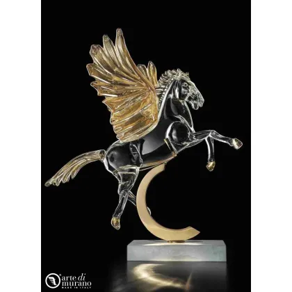 Zdjęcie Ekskluzywna rzeźba Pegaza ze szkła Murano