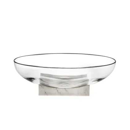 Zdjęcie Dekoracja stołu Thalassa wykonana z kryształu z elegancką podstawą z marmuru – Vista Alegre