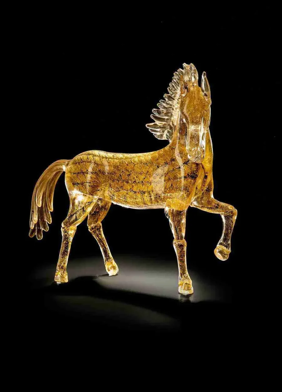 obrazek 1 Elegancka figura konia ze szkła Murano rozmiar S