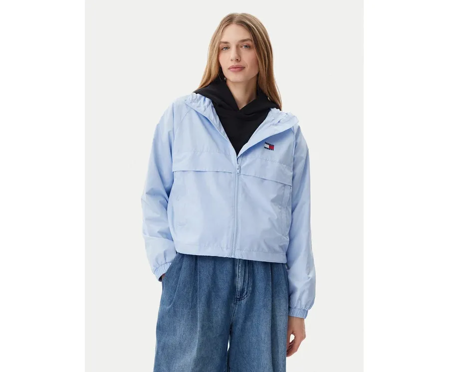 obrazek 1 Tommy Jeans Wiatrówka Essential DW0DW20672 Błękitny Relaxed Fit