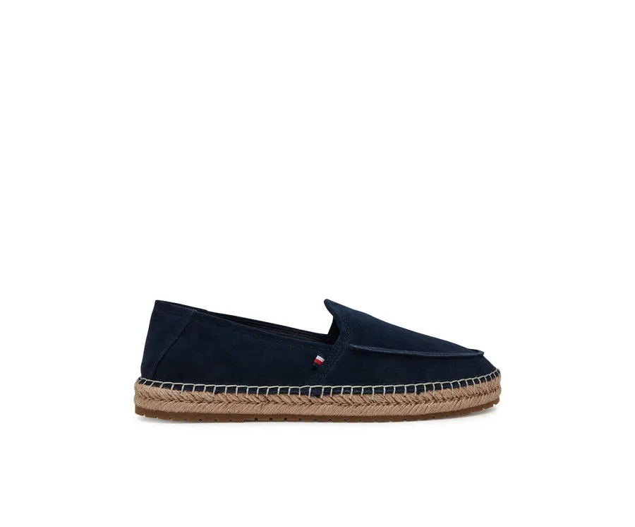 obrazek 1 Tommy Hilfiger Espadryle Hilfiger Flex Espa Suede Loafer FM0FM05392 Granatowy