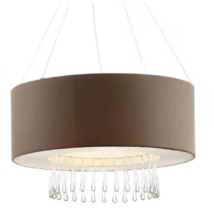 Zdjęcie Piękna lampa sufitowa z kloszem i kroplami ze szkła Murano - Il Paralume Marina