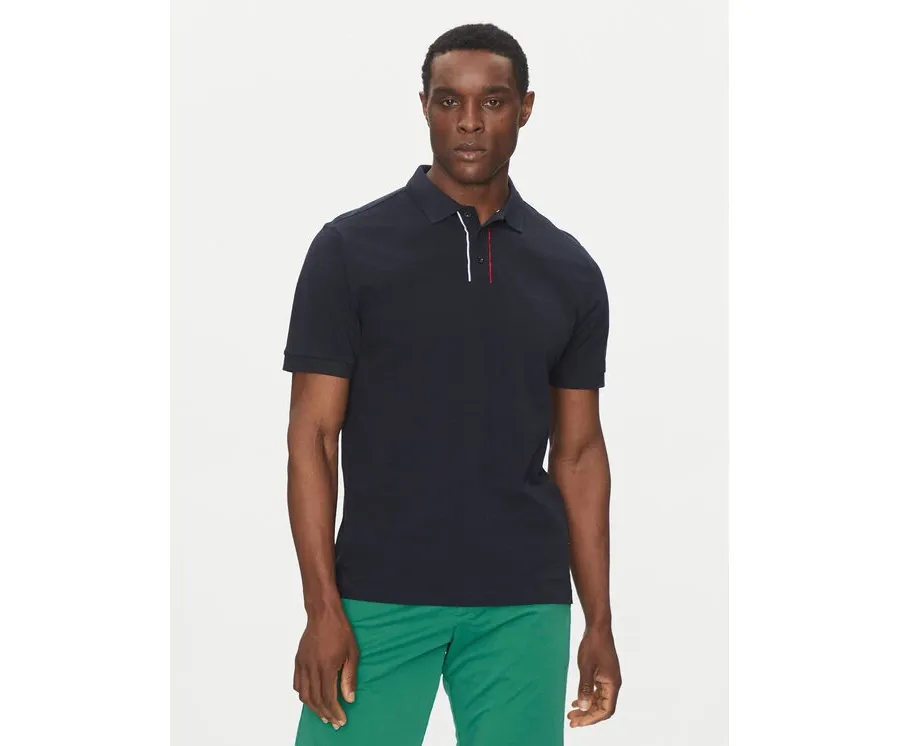 obrazek 1 Hechter Paris Polo Pique H-Eco 74013 151902 Granatowy Regular Fit