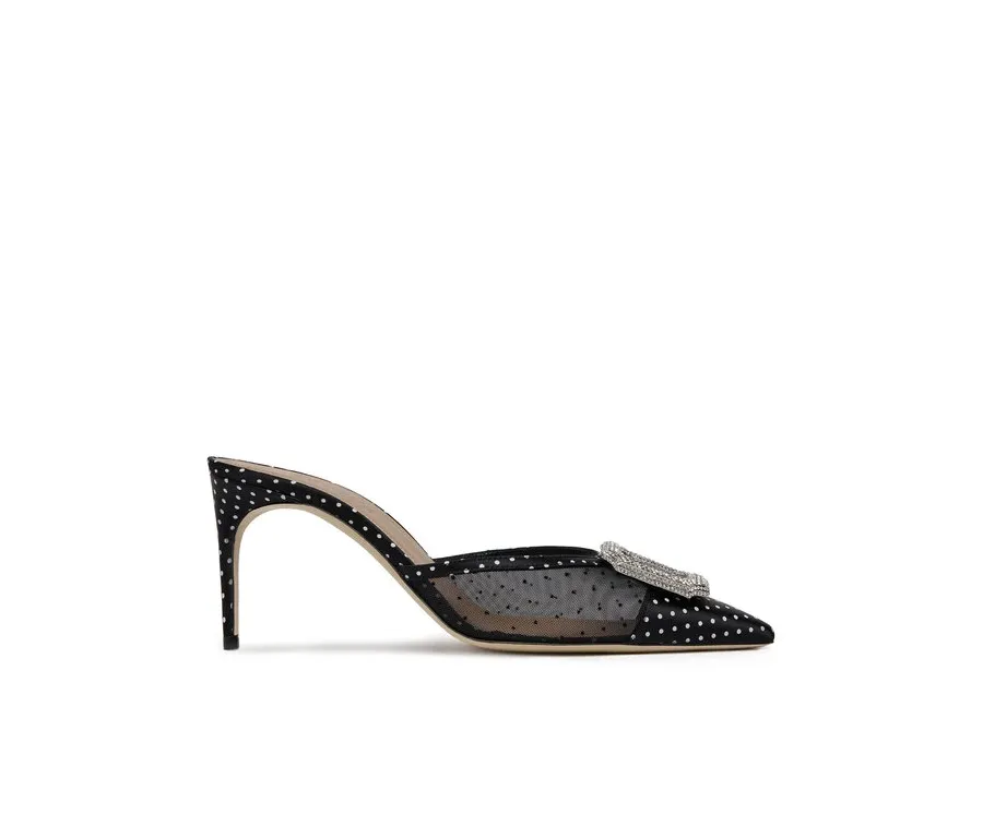 obrazek 1 MALONE SOULIERS Klapki Mona 70-19 Czarny