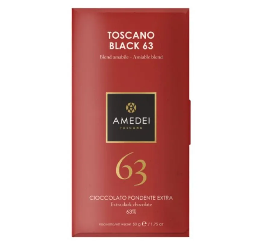 obrazek 1 Ciemna czekolada Toscano Black Amedei 63% kakao, 50g