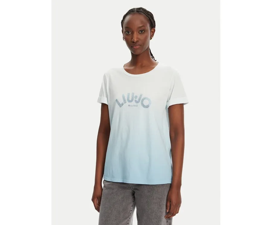 obrazek 1 Liu Jo T-Shirt TA5267 JS923 M9112 Niebieski Regular Fit