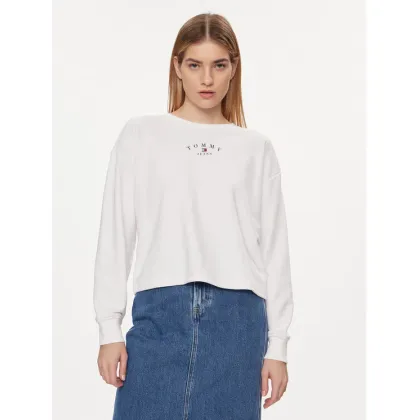 Zdjęcie Tommy Jeans Bluza Essential Logo DW0DW18143 Biały Regular Fit