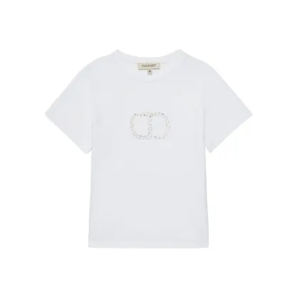 Zdjęcie TWINSET T-Shirt 251GJ2485 Biały Regular Fit