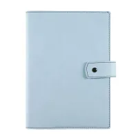 Picture Light blue notebook with planner made of ecological leather