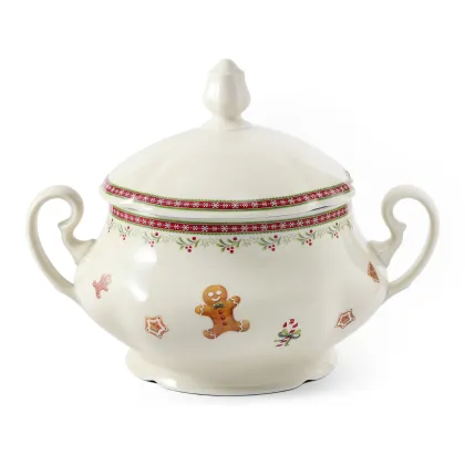 Zdjęcie Wyjątkowa miska na zupę z porcelany z kolekcji Christmas gingerbread – Leander